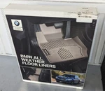 All Weather Rubber Floor Liners, Black, Front Bmw (82-11-2-286-104) 430I.... Fixed Price $99.00.