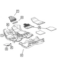 Genuine Mopar Mat Kit-floor Complete 68227375AA. Fixed Price $120.24.