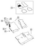 Genuine Mopar Mat Kit-front & Rear 6BJ24DX9AA. Fixed Price $309.06.