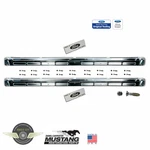 1965 1966 67 68 Mustang Cougar Coupe Fastback Scuff Plate Kit W/ Emblems Screws. Fixed Price $189.99.