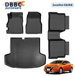 3D Tpe Floor Mats Black For Nissan Sunny 2020-2024 All Weather Anti-slip. Fixed Price $88.99.
