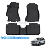 Floor Mats Liners 2014-2018 Subaru Forester Tpe 3D Model All-weather Black. Fixed Price $62.79.
