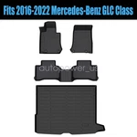 Floor Mats Liners / Trunk Cargo 3D Tpe For 2016-22 Mercedes-benz Glc Class. Fixed Price $118.39.