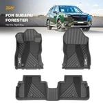 3W Floor Mats Liner 2019-24 Subaru Forester Black Front Rear Set All Weather. Fixed Price $119.99.