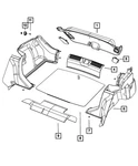 Genuine Mopar Wheelhouse Carpet Left 5SA51VXLAB. Fixed Price $98.44.
