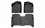 Rough Country Heavy-duty 1ST & 2ND Row Black Floor Mats For 04-15 Titan Crew Cab. Fixed Price $159.95.