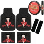 New Betty Boop Car Truck Floor Mats / Steering Wheel Seat Belt. Fixed Price $129.24.