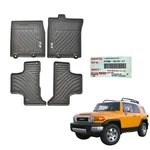 Rubber Floor Mat Set Pcs Fj Cruiser 2007-2014 Toyota Genuine. Fixed Price $106.90.