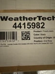 Usa - Genuine Weathertech 4415982 Floorliner For Hyundai 2ND Row, Black. Fixed Price $80.00.