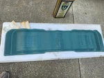 Nos Vintage Kraco Marquis Opaque Teal Blue/gr Vinyl Metallic Finish Rear Car Mat. Fixed Price $299.00.