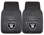 Las Vegas Raiders Car Mats Heavy Duty 2 Piece Vinyl. Fixed Price $49.95.