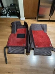 X1 Custom Floor Mats Audi Q8,SQ8, RSQ8 Double Layer Diamond Pattern Red Stitch. Fixed Price $280.00.