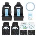 Carbella Cinnamoroll Seat Covers, Floor Mats, Steering Wheel Cover, W.... Fixed Price $235.73.