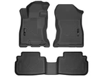 Husky Weatherbeater FRONT/2ND Row Floor Mats 3PC Fits 19-24 Subaru Forester Blk. Fixed Price $149.99.