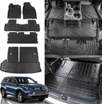 For 2014-2019 Toyota Highlander 7 Seats Tpe Floor Mats Trunk Cargo Liners. Fixed Price $49.99.