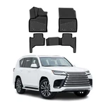 Omac Floor Mats Liner For Lexus LX600 Iv 2022-2026 5-SEAT 2.ROW Rubber Tpe Black. Fixed Price $89.99.