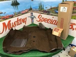 Acc 1969 1970 Ford Mustang Fastback Brown Carpet With Fold Down. Fixed Price $175.00.