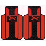 New Plasticolor Red Racing Series Heavy Duty Rubber Floor Mats Universal -2PC. Fixed Price $57.50.