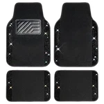 Bling Diamond Car Floor Mats, Sparkling Crystal Shining Glitter Black. Fixed Price $45.44.