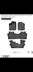 2019-2022 Honda Pilot Smart Liner Max Car Floor Mats All Waterproof Black. Fixed Price $180.00.