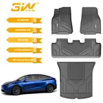 3W Floor Mats Cargo Trunk Liner Fits Tesla Model Y 2020-2023 3D Molded Black Set. Fixed Price $119.99.