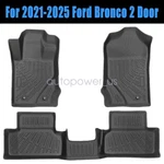 2021 2022 2023 2024 2025 Ford Bronco Door Tpe All-weather Floor Mats Liner. Fixed Price $81.59.