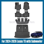 Tpe Floor Mat & Trunk Cargo Liners 3 Rows For 2024-2026 Lexus Tx With Subwoofer. Fixed Price $122.49.