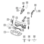 For Jeep Grand Cherokee Wk 2022 Mopar 68161172AA Wheelhouse Inner Silencer. Fixed Price $74.54.