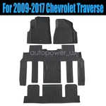 For 2009-2017 Chevy Traverse Front & 2ND 3RD Tpe Floor Mats Liners Black 4X. Fixed Price $92.69.