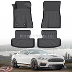 3D Tpe Front & Rear Floor Mats Liners Set 2015-2025 Ford Mustang All Weather. Fixed Price $65.39.