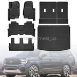 Tpe Floor Mats+trunk Cargo Liners 2018-25 Ford Expedition Max Bench 8-SEATER. Fixed Price $117.79.