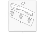 Genuine Honda Lift-gate Trim Scuff Plate 84640-T0A-A01ZC. Fixed Price $40.31.