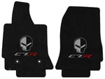 2014-2019 Corvette Jet Black Front Floor Mats Jake Skull & C7R Racing Logos. Fixed Price $182.99.