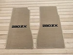For Datsun 280 Zx Velour Floor Mats Carpet Tan Set OF4 1970-78. Fixed Price $132.00.