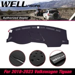 Dash Mat Cover Black For Volkswagen 2018-2024 Tiguan Wellvisors 3-886VW009. Fixed Price $56.99.