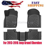 Tpe 3D Floor Mats Liners For 2013 2014 2015 2016 Jeep Grand Cherokee All Weather. Fixed Price $73.69.