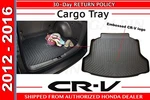 Genuine Oem Honda Cr-v Cargo Tray 2012 2016 (08U45-T0A-100). Fixed Price $174.25.