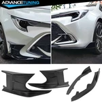 For 19-25 Toyota Corolla 3RD E210 5DR Matte Black Front Splitters + Side Canards. Fixed Price $237.00.