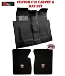 1960-66 Chevy C10 Black Loop Carpet & Floor Mat Set- For Four Speed Trucks. Fixed Price $399.99.