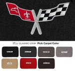 Lloyd Mats Classic Loop C3 Corvette Crossed Flags Logo Rear Deck (1977-1979). Fixed Price $138.99.