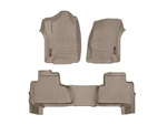 Weathertech Floorliner For 2015-2020 Chevrolet Tahoe 1ST & 2ND Row, Tan. Fixed Price $210.90.