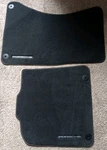 Two Porsche Front Floor Mats Black Oem Vw Ag Si Sfg 3C0864 523 PA6 6-GF30. Fixed Price $22.95.