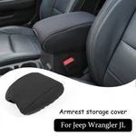 Black Center Armrest Box Cover Pad For Jeep Wrangler Jl 2018+/GLADIATOR Jt 2020+. Fixed Price $16.88.