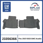 New Oem 2017-2023 Gmc Acadia Aw 2ND Row Floor Liner Dark Ash Gray 23356366. Fixed Price $74.44.
