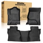 Tpe All-weather Floor Mats Liners Black For 2014-2019 Chevy Silverado Crew Cab. Fixed Price $79.99.