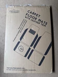 Bdk Carpet Floor Mats Truck Suv, Black Two-tone Design With Pu Leather Trim. Fixed Price $26.00.
