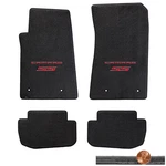 2010-2015 Camaro Ss 4PC Ebony Black Velourtex Floor Mats Red Logo Fronts. Fixed Price $202.99.