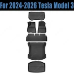 Tpe Floor Mats & Trunk Cargo Liner Cover For 2024-2026 Tesla Model 3 Anti-slip. Fixed Price $144.69.