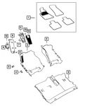 Genuine Mopar Mat Kit 7BX07DX9AA. Fixed Price $260.93.