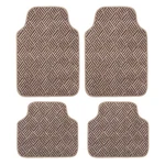 Colinoo 4 Pcs Deluxe Carpet Floor Mat Set Waterproof Universal Fit .... Fixed Price $9.95.